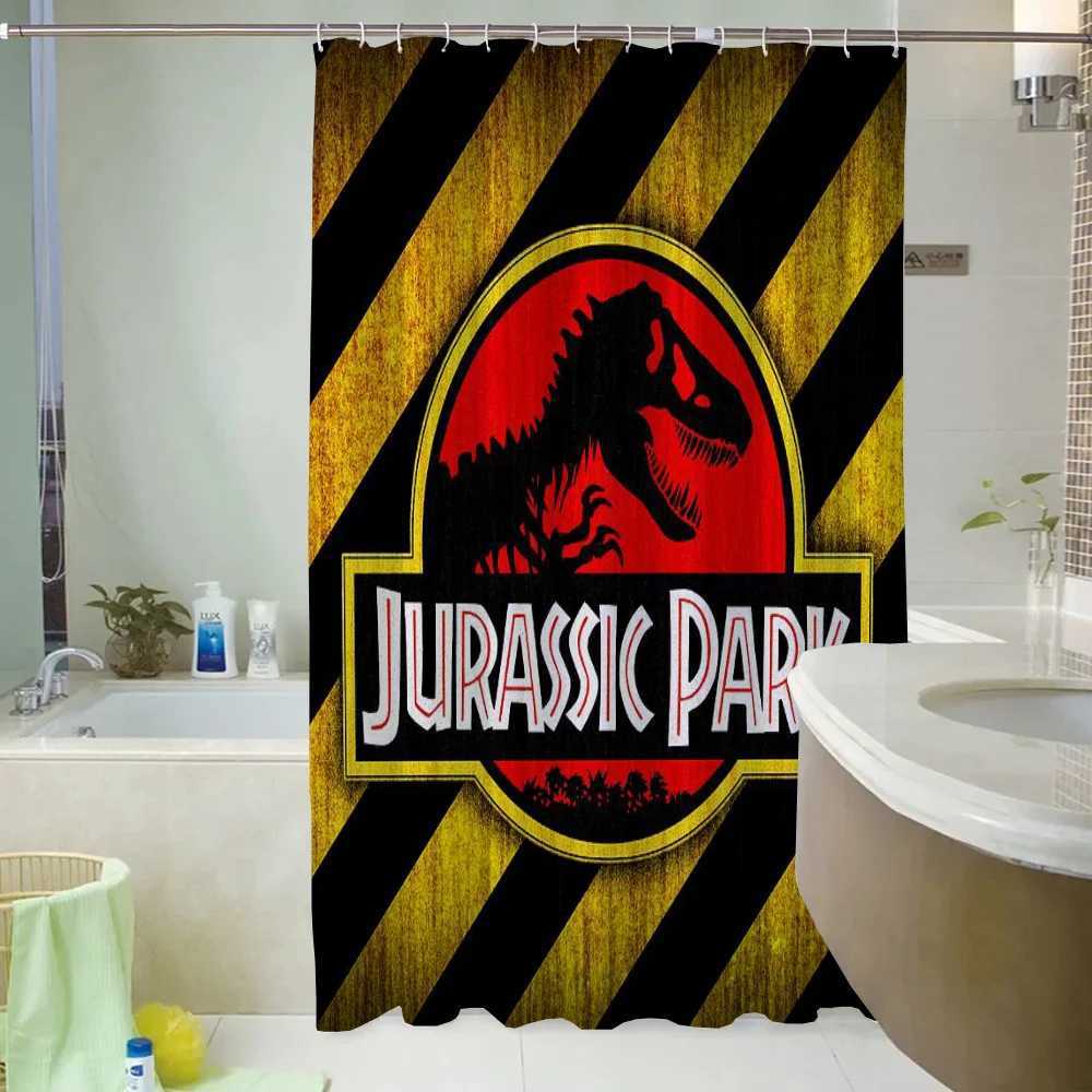 Jurassic Park Bathroom Shower Curtain for Quarto Folding Partition Curtains Bath Accessories Bedrooms Houses Rooms Waterproof Y250218