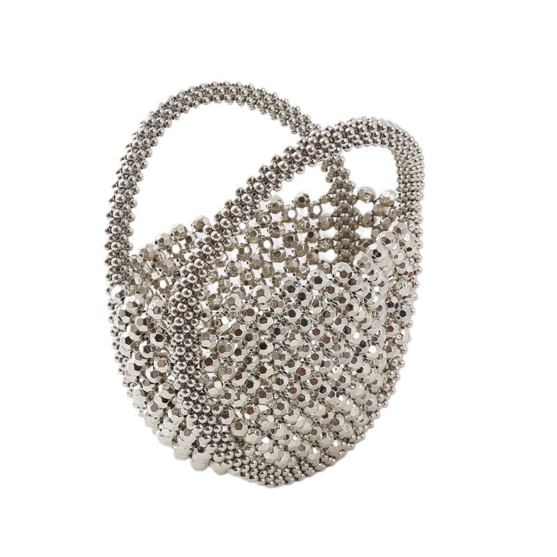 Chic Bejeweled Fringe Messenger Bag - Durable Handwoven Change Purse Perfect for Cell Phones and Essential Items