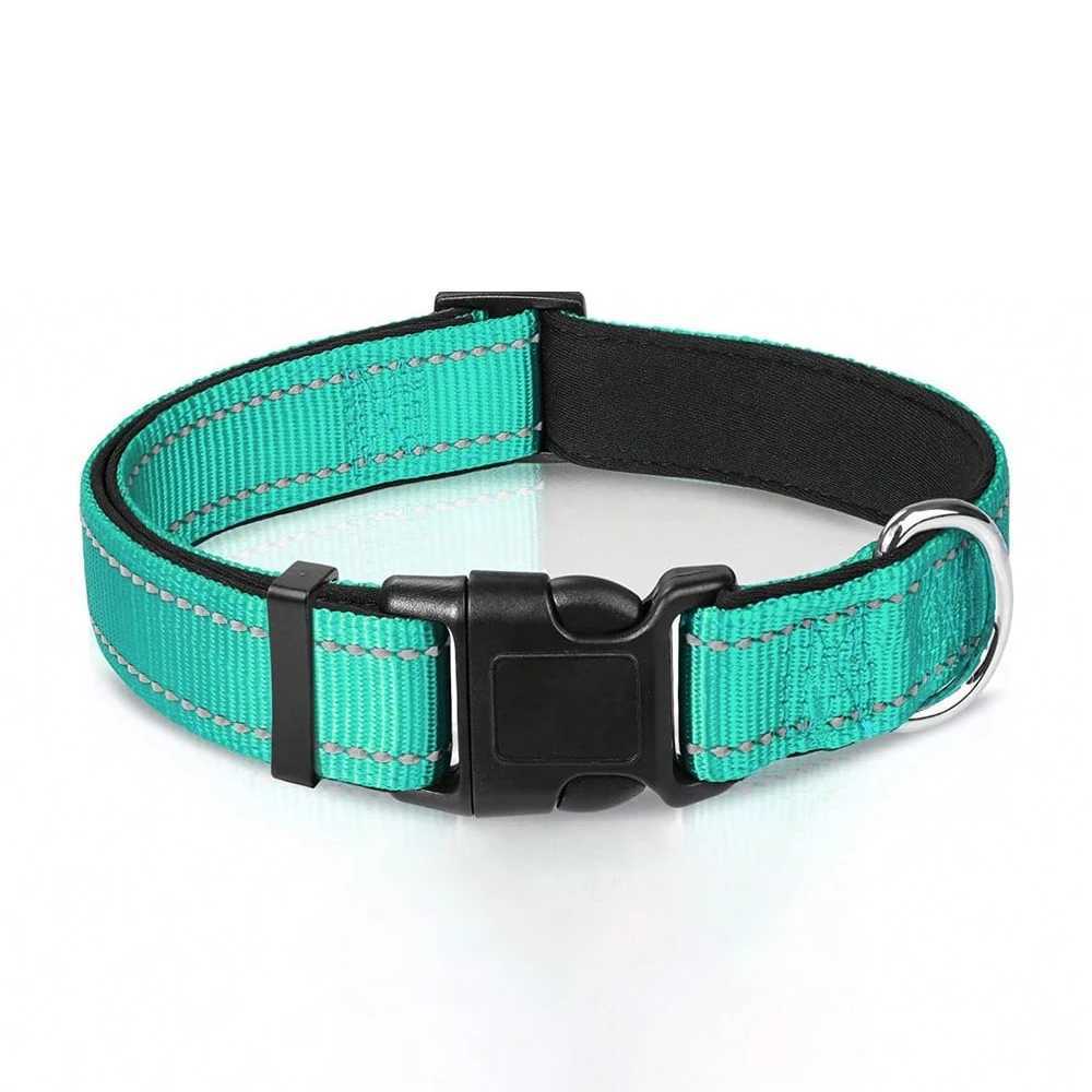 Reflective dog collar cushion breathable safety strip adjustable cute little dog pet necklace suitable for small medium and large dogs W250219