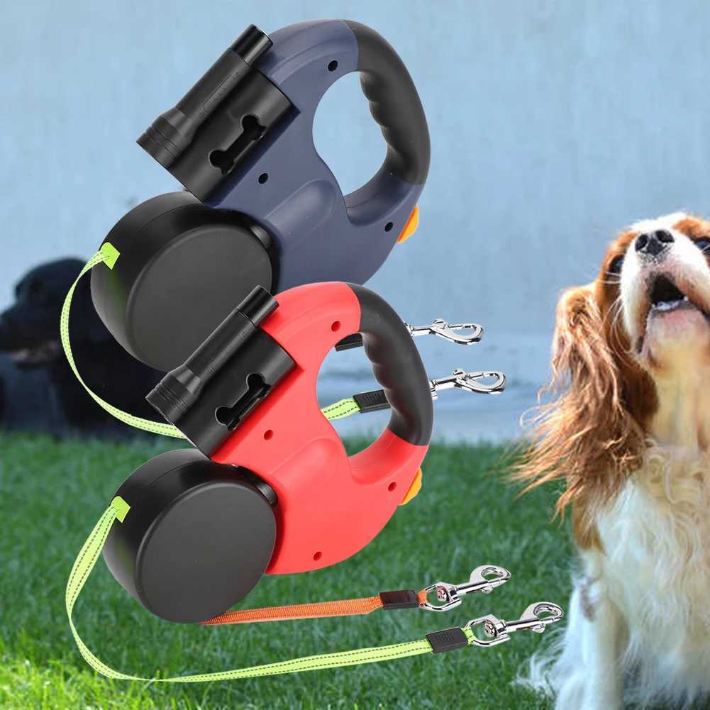 LED Traction Rope Pet Walking Automatic Extendable Flexible Dog Cat Traction Rope Headed Hand Holding with LED LightXJ250218