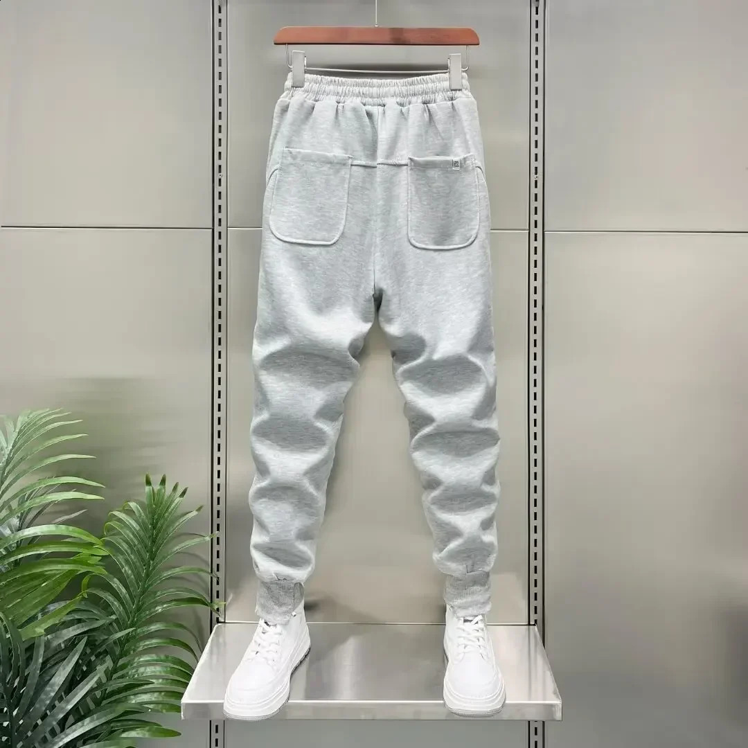 Autumn Mens Orange Jogger Korean Street Sports Mens Cotton 9-Minute Sports Pants Fashion Mens 250214