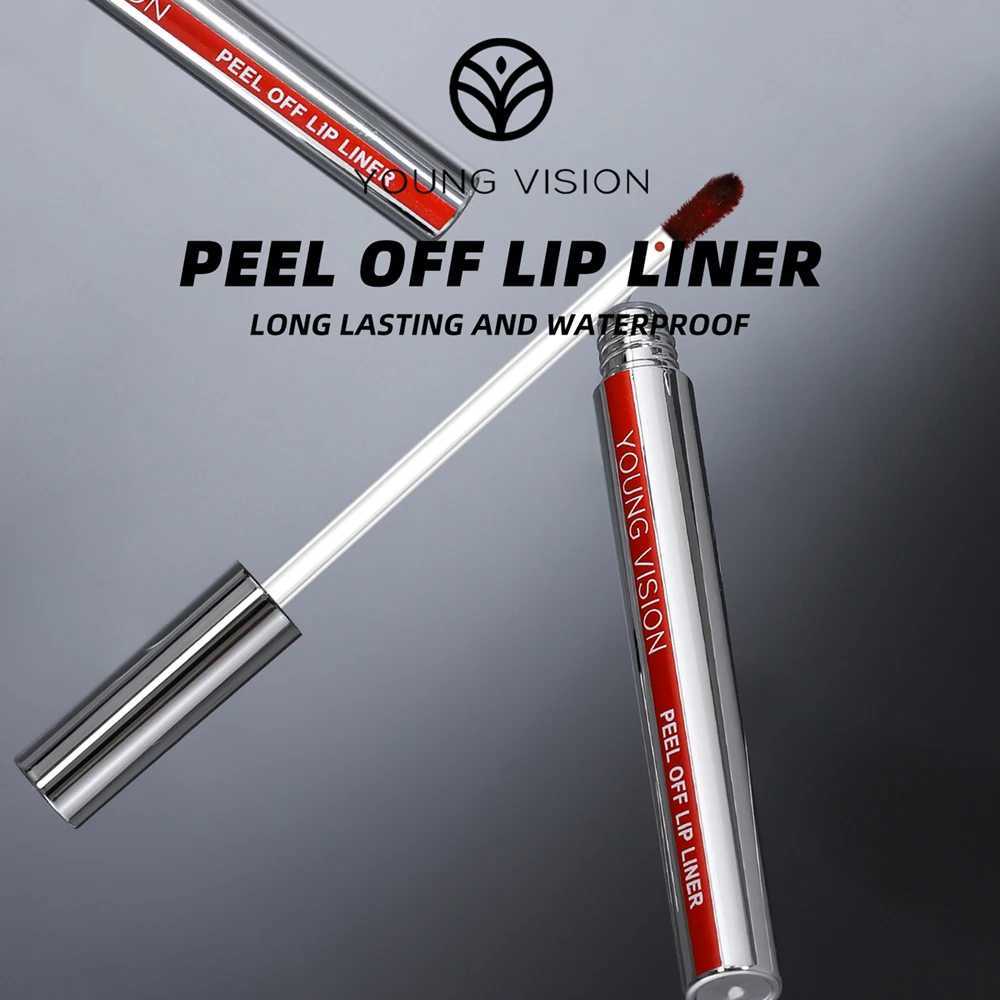 VISION Tear-Off Lip Liner Peel-Off Lip Liner Matte Smudge-Free Hook Loop Lip Pencil Makeup Pencil 3 colorW250219
