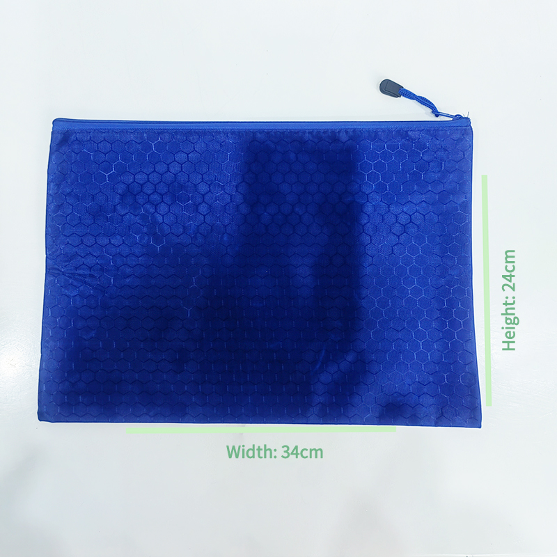 Customized A4 Ball Pattern File Bag Waterproof Canvas Zipper Bag Stationery Bag Printed LOGO