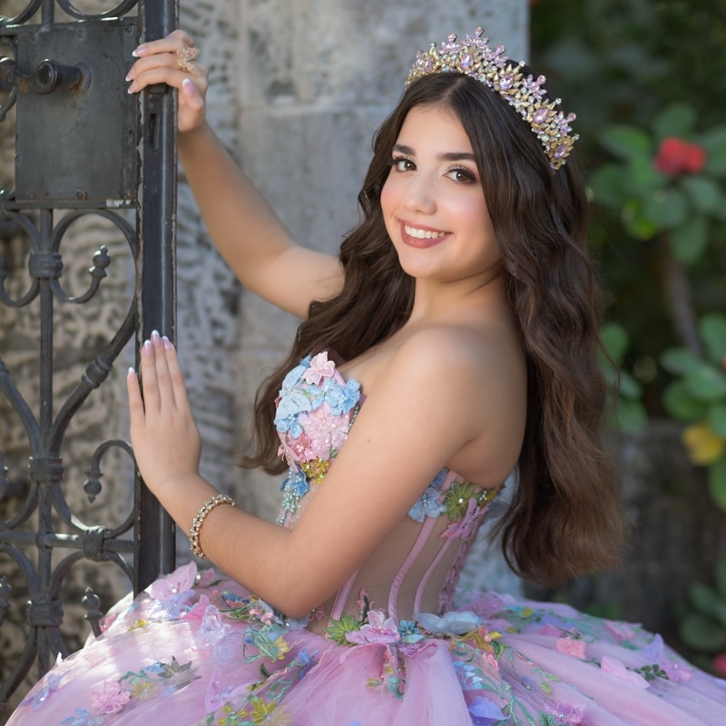 Pink Shiny Quinceanera Dresses Ball Gown Off Shoulder Appliques Lace Bow Beads Tull Sweet 16 Dress Vestidos 15 De Anos