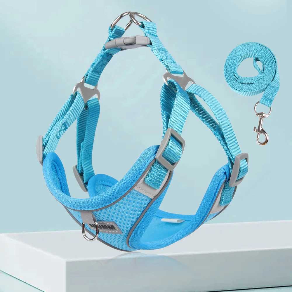 Dog Leash Cute Vest For Small Pets Kittens Undershirt Type Breathable Adjustable Chest Harness Outdoor Walking Pet SuppliesXJ250218