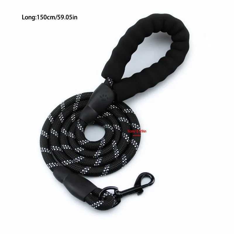 Pet Reflective Leash Nylon Round Leash Explosionproof Punch Leash Dog Walking Round Leash Without StrangulationXJ250218