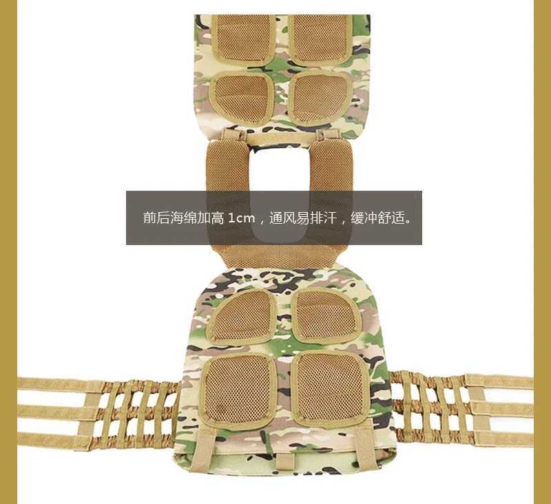 Tactical Adjustable Vest Hunting Airsoft Molle Waistcoat Hiking Assault Plate Carrier Vest Hunting Protect Outdoor EquipmentXJ250219