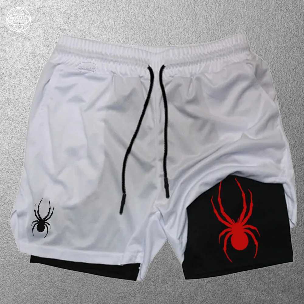 2024 new mens casual shorts summer thin running shorts jogging sportswear fitness double layer shorts M-3XL W250219