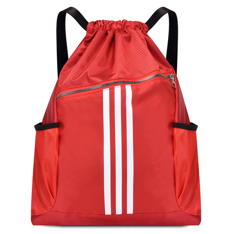 Classic drawstring backpack Fashion lightweight schoolbag Sports fitness travel outdoor basketball sports bunches large capacity large pocket bag