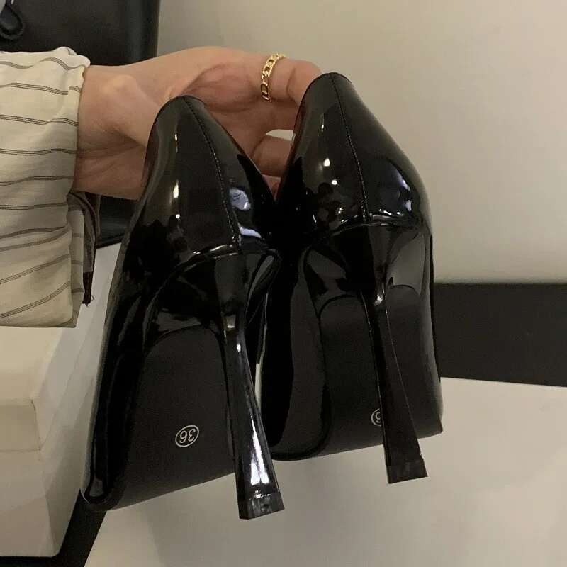 Street Style Pointed Toe Women Pumps Elegant Thin High Heels Shoes Sexy Party Prom Dress atos De Mujer