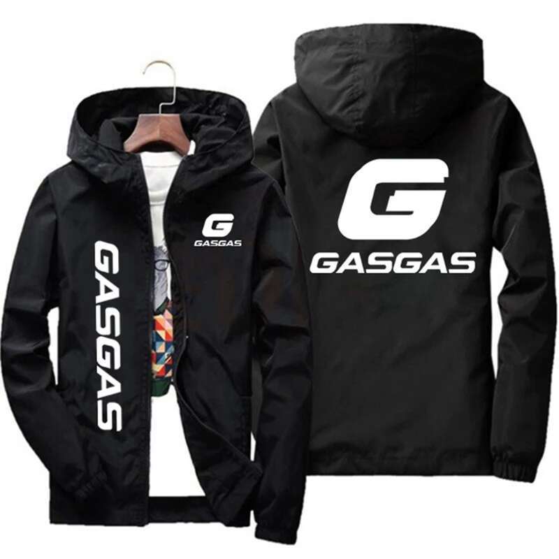 Motorcycles GasGas spring and autumn hooded coat for men jacket casual atmosphere coat for men street clothing fishing jacket 2024