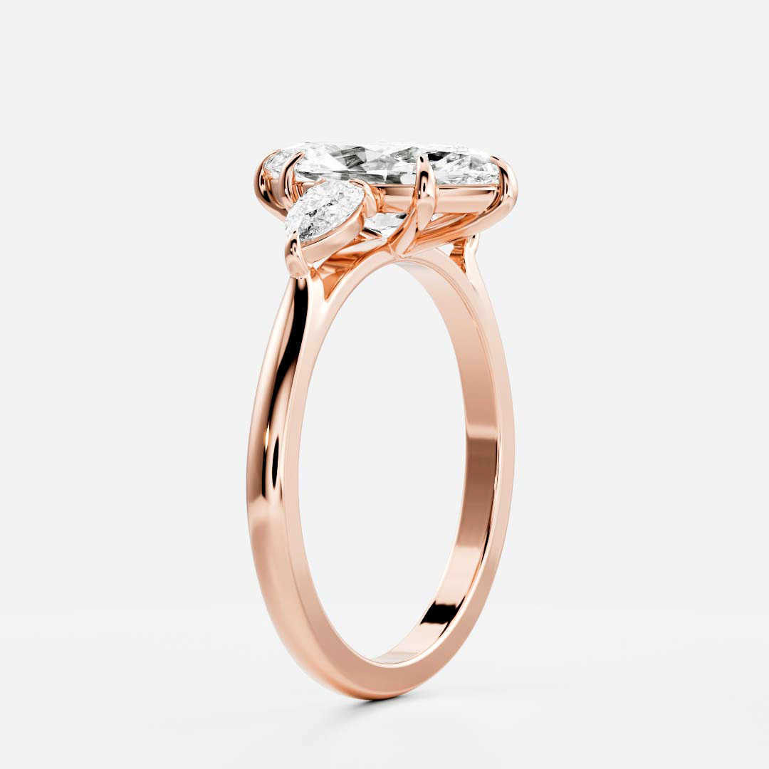 Luster Jewellery 10k/14k/18k Gold Fine Jewelry Ring With 1ct+0.2ct Moissanite Women Fashion Marquise Ring