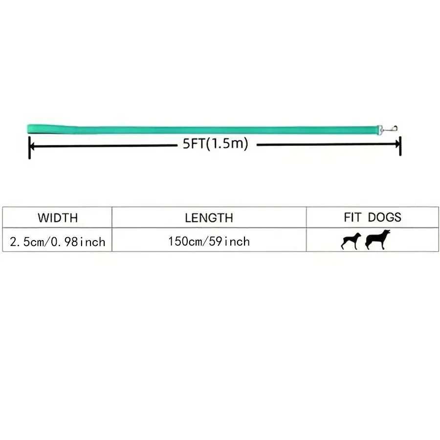 Reflective Dog Leash - Soft Padded Handle for Comfortable Training and Walking - Ideal for Medium and Small Dogs - High VisibiliXJ250218