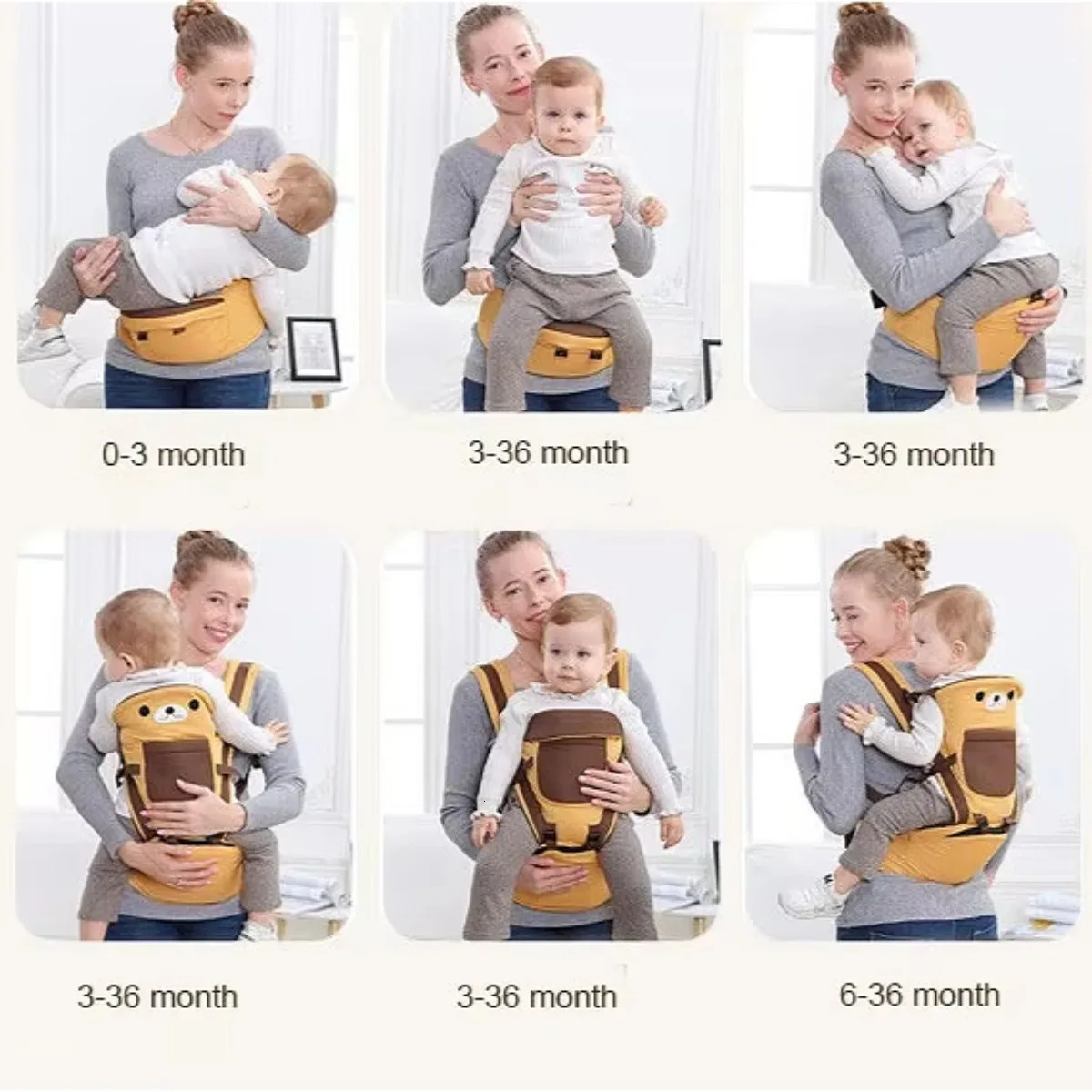 Baby Wrap Baby Sling Infant Hipseat Waist Stool Multifunctional 4 in 1 born Babies Bag Portable Cute Bebe Backpack 250219