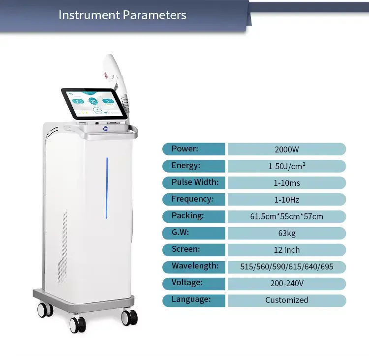 Hot Selling DPL Optical Pulse Light IPL OPT Skin Rejuvenation Hair Removal Beauty Machine Removal Pigment Removal Skin Rejuvenation Instrument