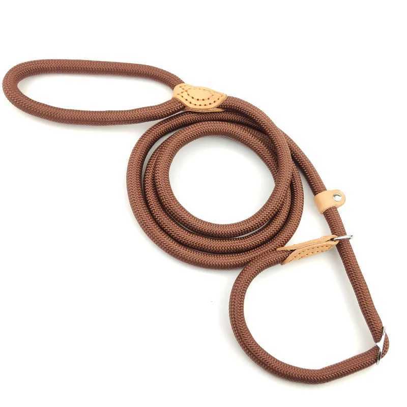 Dog Leash Slip Rope Lead Leash Heavy Duty Braided Rope Adjustable Loop Collar Training Leashes for Small Medium DogsXJ250218