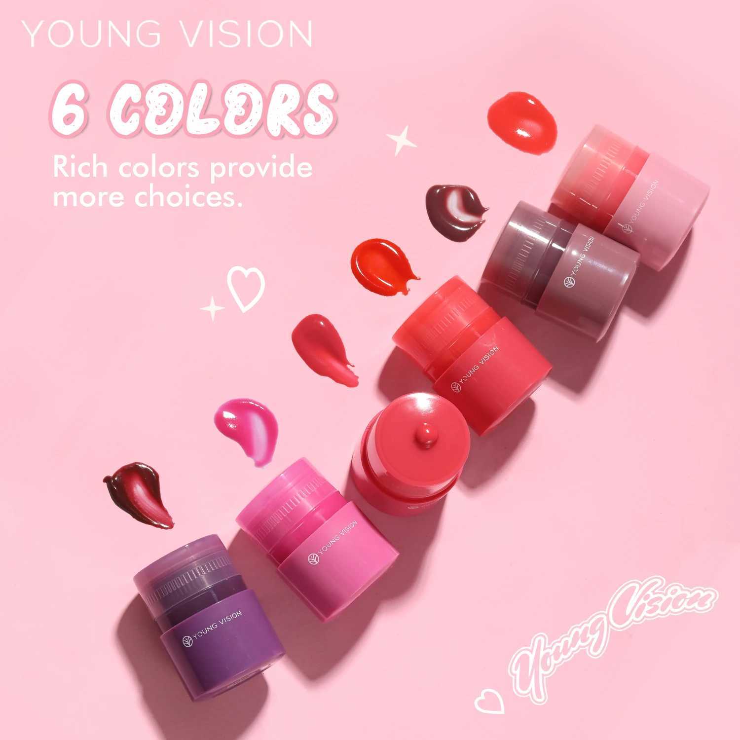 VISION 6 Color Options Twist Lip Gloss Smooth Moisturizing Lip Color Fade Lip Line Enhancement lipstickW250219