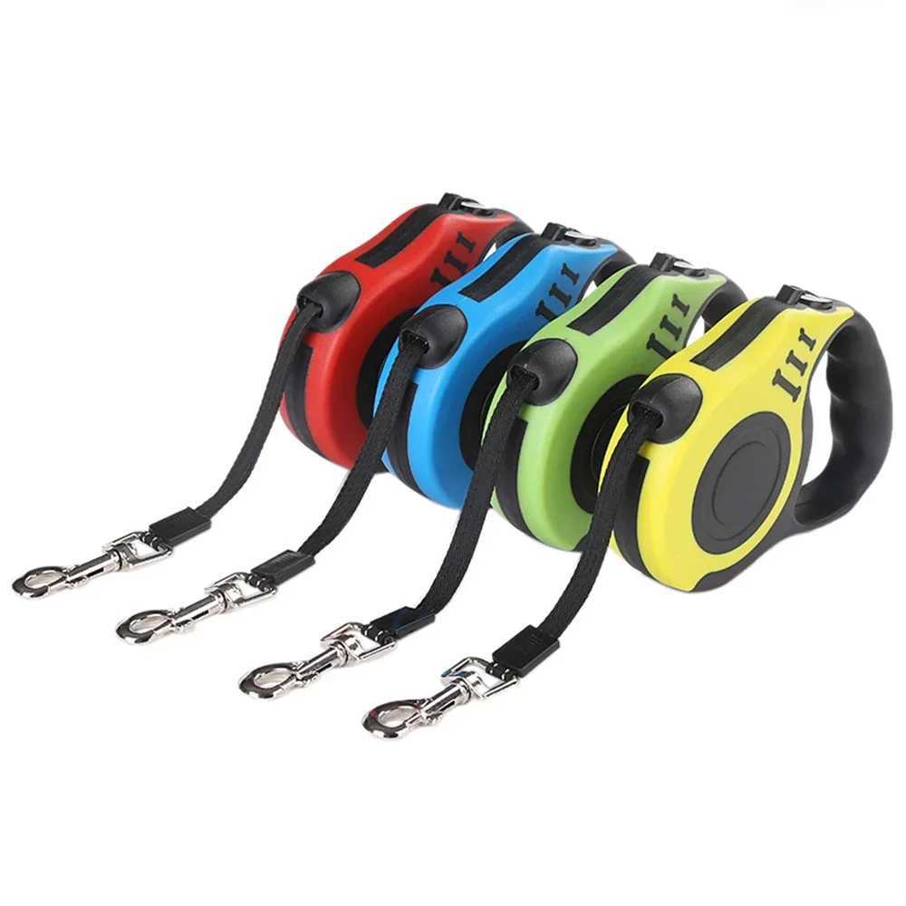 Dog Leash 3m 5m Durable Automatic Retractable Cat Lead Extension Puppy Walking Running Lead Roulette Pet Lead Leashes ProductsXJ250218