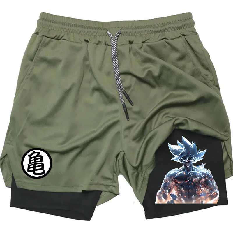 Summer Sporty Versatile Quick Dry Anime Print Mens Shorts Everyday Casual Personality Print Shorts 2024 W250219
