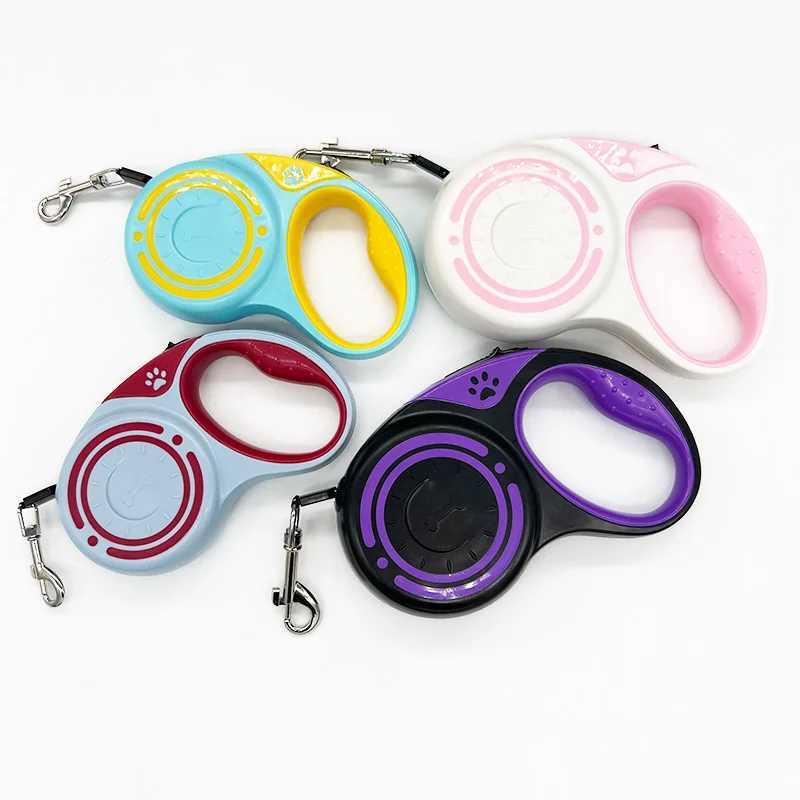 3m 5m Nylon Dog Leash Automatic Retractable Durable Cat Lead Extending Puppy Walking Running Traction Roulette For Small DogsXJ250218
