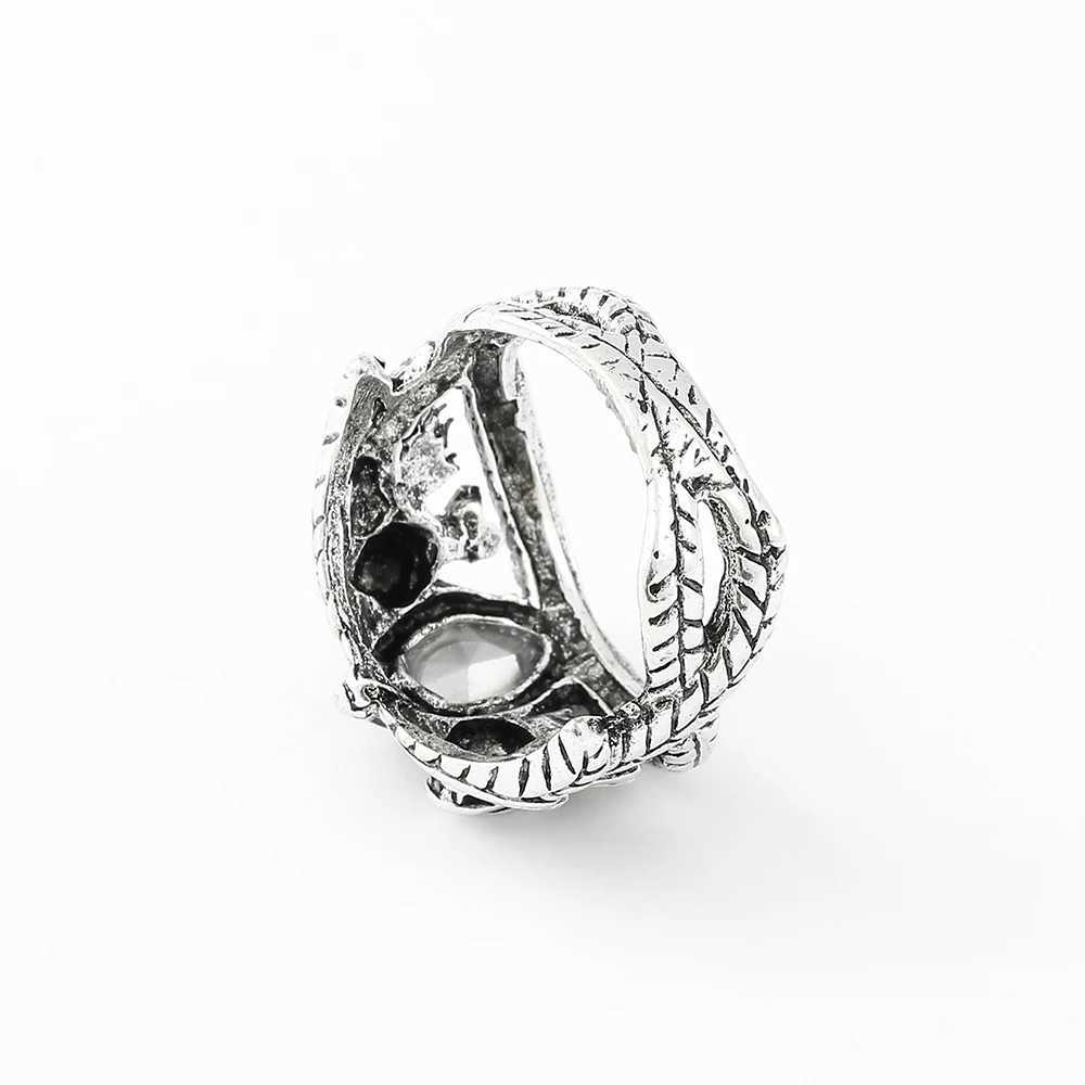Lord Ring of Barahir Aragorn Gondor Green Crystal Rings Cosplay Creativity Personality Jewelry Gifts for MenXJ250219