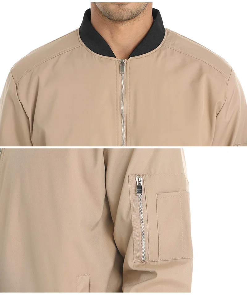 Autumn Lightweight Bomber Jacket Men Spring Casual Varsity Baseball Coat Fashion Pilot Sport Track USA Size 250218