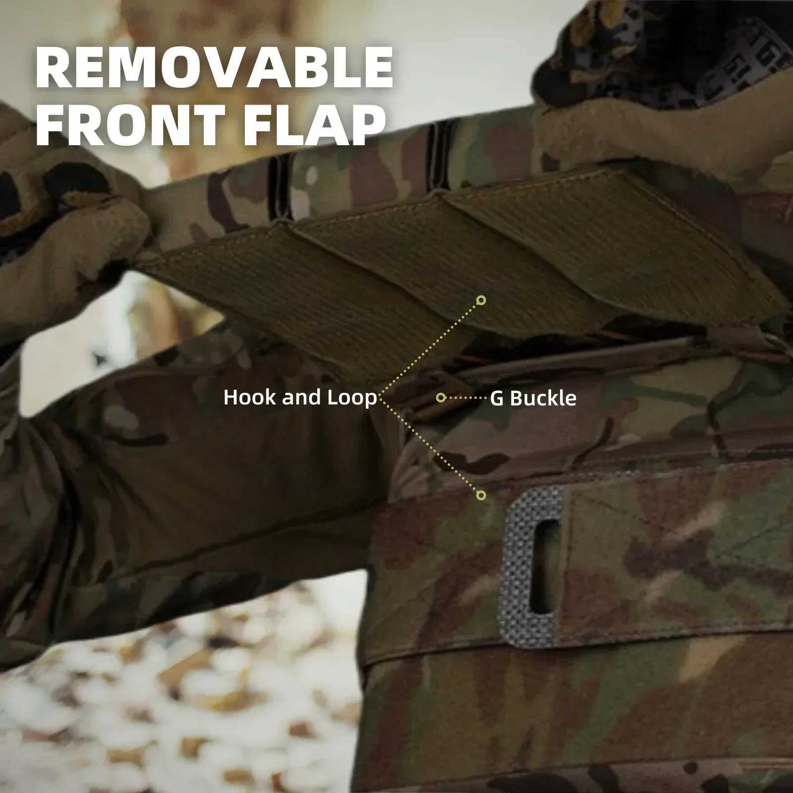 TACWAR FCV5 Plate Carrier Hunting Vest Modular Quick Release Portable Molle Airsoft Training 556 Triple Magazine PouchXJ250219