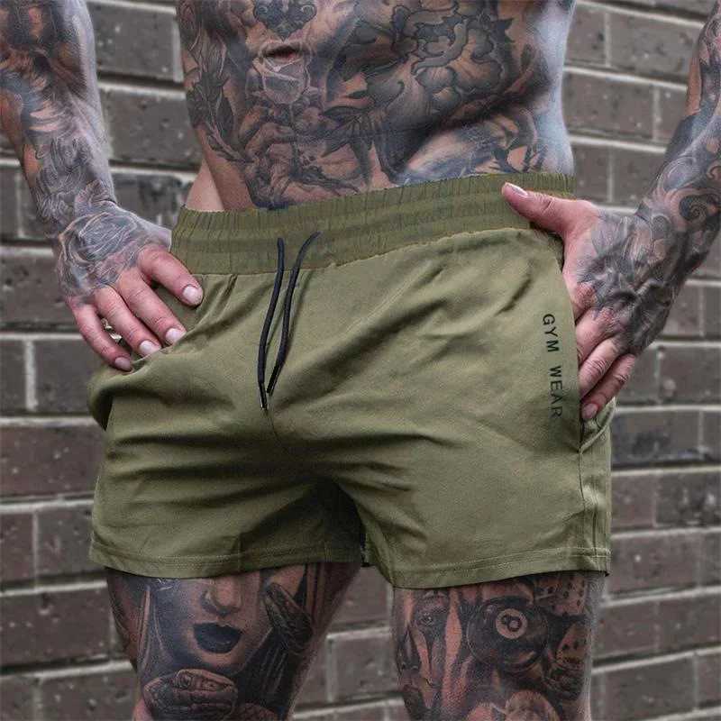 2025 Summer Gym Fitness Shorts Mens Sweatpants Thin Fashion Men Marathon running Casual sports Shorts Breathable Training Pants W250219