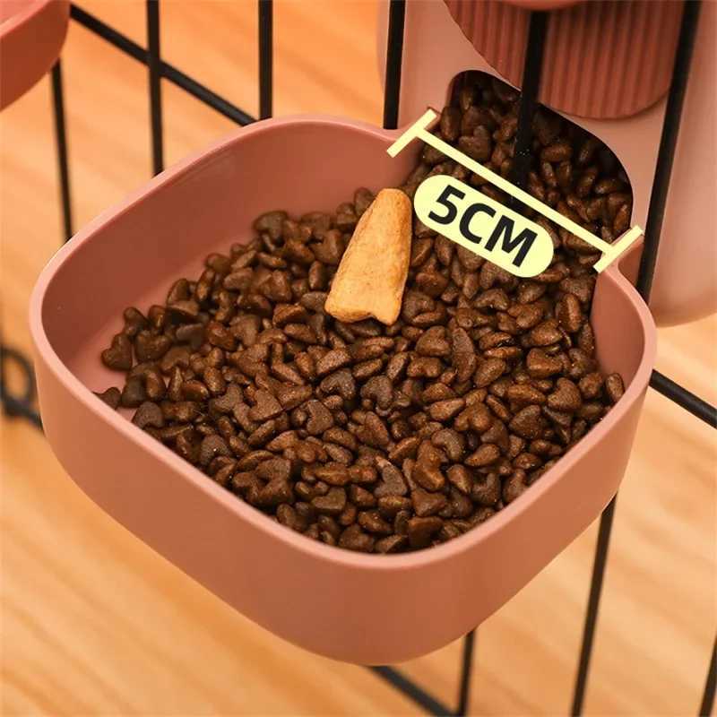 Dog Feeders Pet Hanging Water Fountain Convenient Automatic Feeder Dog Feeding Bowl Cat Water Drink Kit Tool Food Storage Container H250218