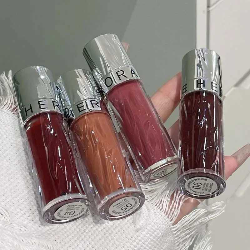 Crystal Pink Nude Mirror Lip Gloss Clear Moisturizing Jelly Lip Oil Lasting No Sticky Sexy Lip Glaze Water Light Liquid LipstickW250219