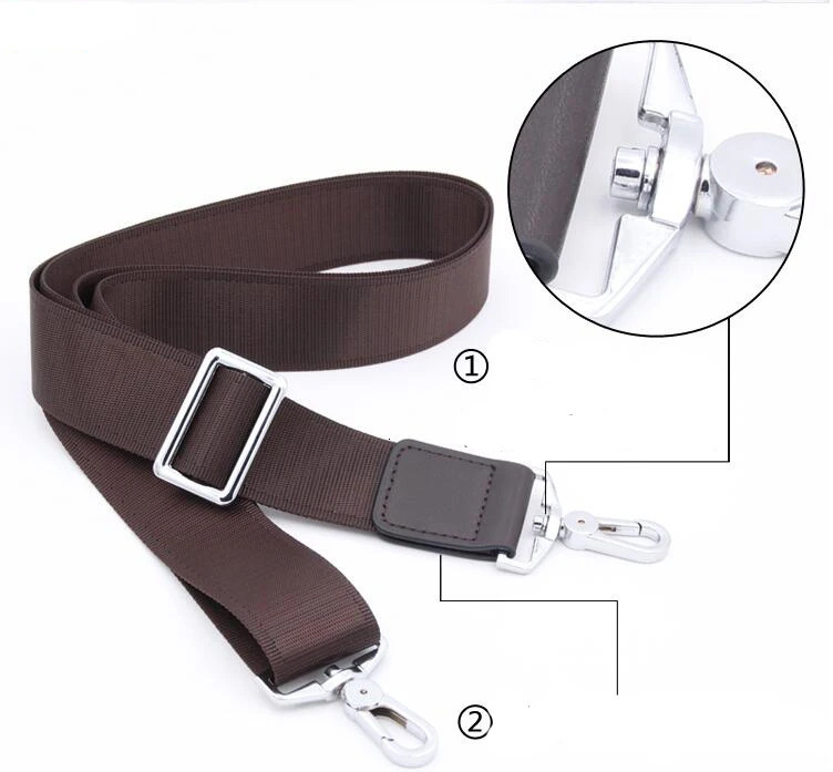 AIMIYOUNG Bag Straps Strong Hook Nylon Belt Men Shoulder Strap Handbag Briefcase Wide Long Belt Replacement Strap Bag Accessory 250214