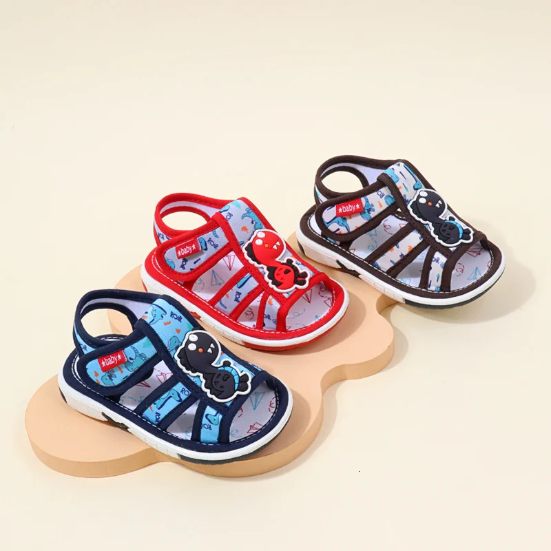 Baby Sound Shoes Toddler Prewalking Summer Sandal High Quality Cute Animal for Boys and Girls Kid Squeaky Sneaker MY2402 250219