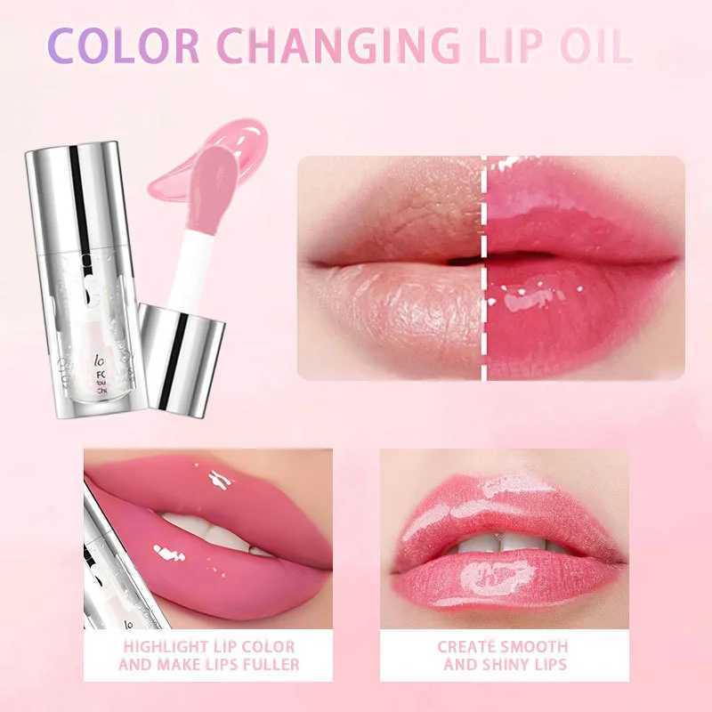 Lescent Color-Changing Lip GlossNatural Shining EffectLong-Lasting Moisturizing and Hydrating Lip Plumping Mirror Lip GlazeW250219