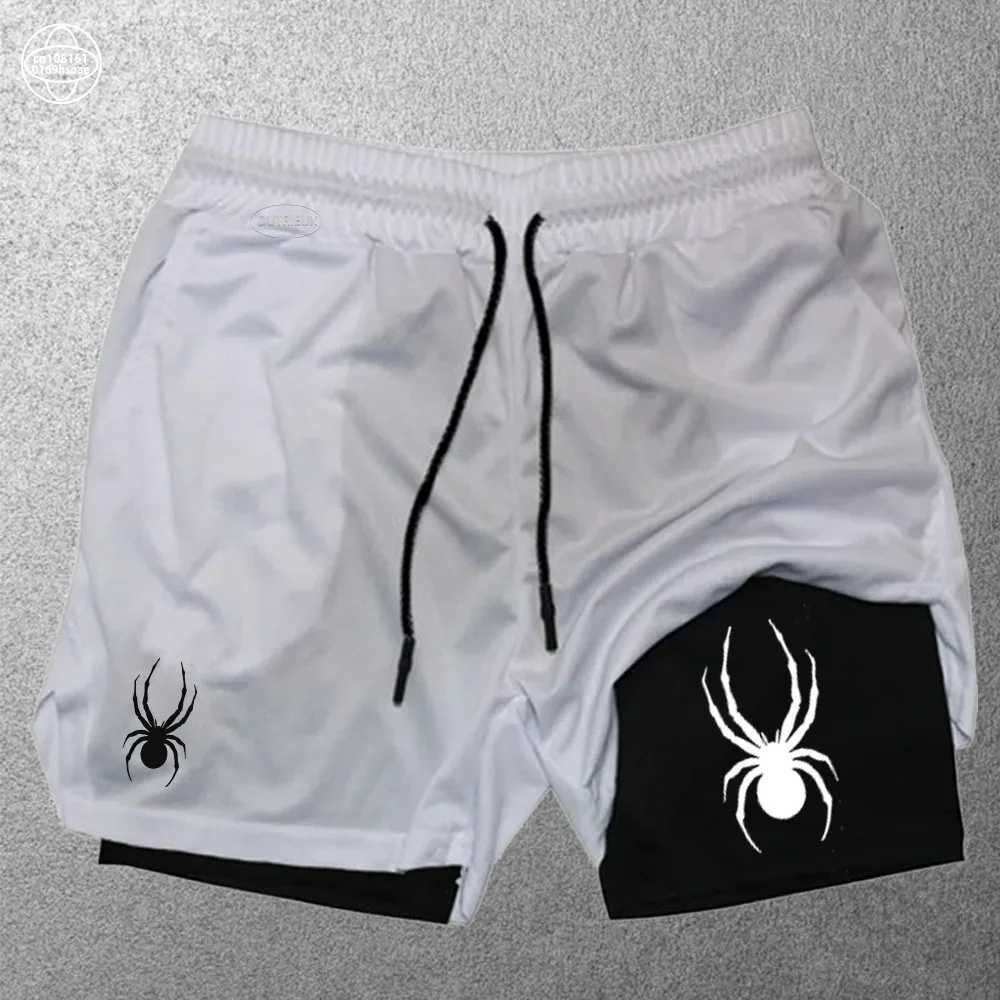 2024 new mens casual shorts summer thin running shorts jogging sportswear fitness double layer shorts M-3XL W250219