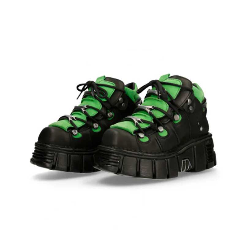 Punk Style Women Sneakers Platform Shoes Woman Creepers Female Casual Flats Metal Decoration Thick Bottom Women Tennis Shoes 45C250218