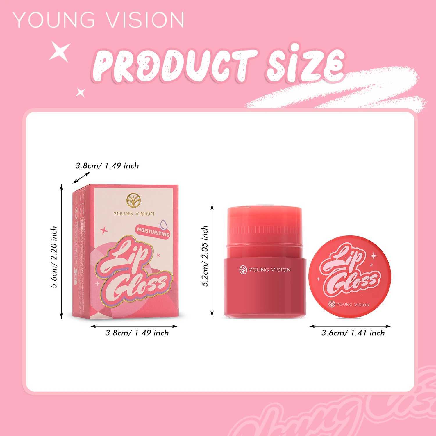 VISION 6 Color Options Twist Lip Gloss Smooth Moisturizing Lip Color Fade Lip Line Enhancement lipstickW250219
