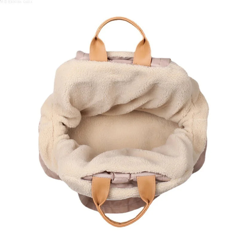 Pet Dog Bag Is Portable and Comfortable for Travel Handbag Winter Warm Removable Velvet Handbag Accesorios Para Perros 250217