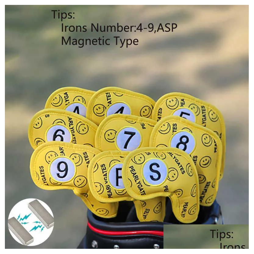 Other Golf Products Wood Iron Headcovers Set Pearly Gates Covers For Driver Fairway Hybrid Woods Irons Club Protector