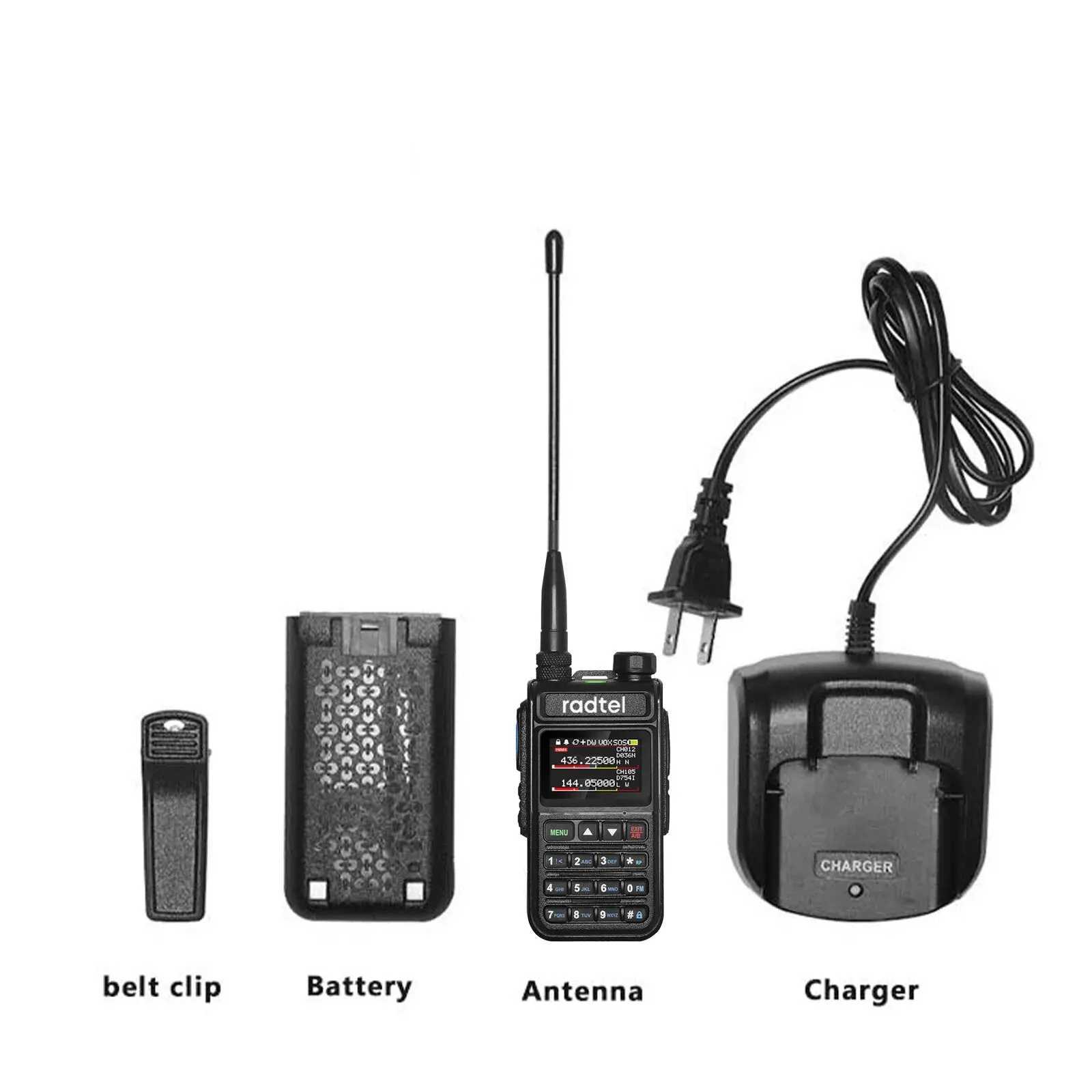 Radtel RT-890 Full Band Ham Radio Amateur 2 Way Radio 999CH Walkie Talkie AM Air Aviation Band Color Scanner Marine NOAA ScanXJ250219