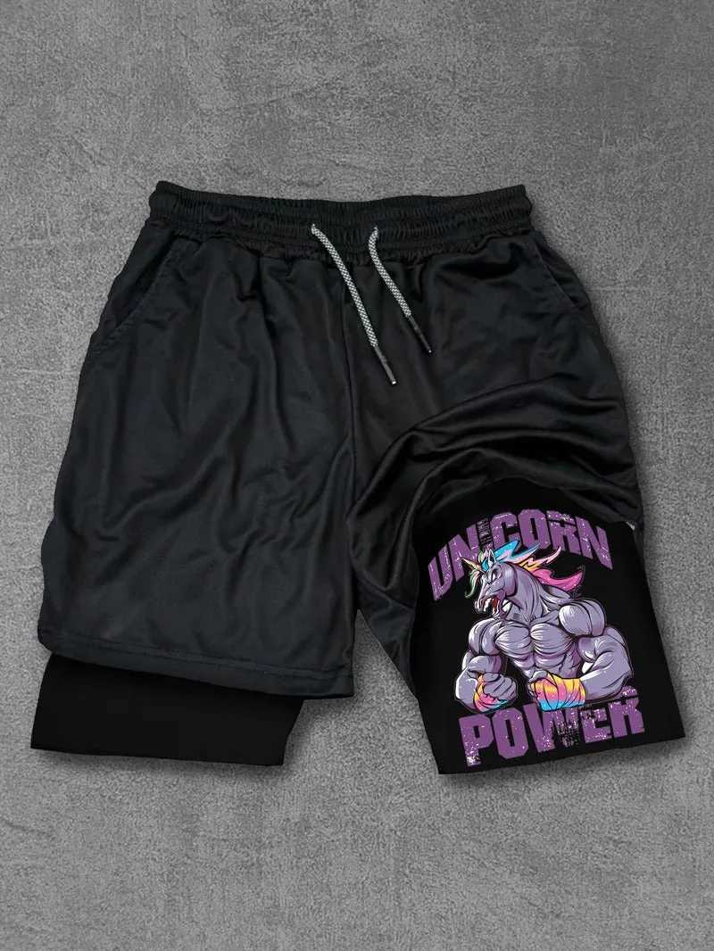 Hot Running Breathable Quick Drying Shorts Mens Double-Layer Sports Shorts Fitness Jogging Training Shorts Mens Sports Shorts W250219