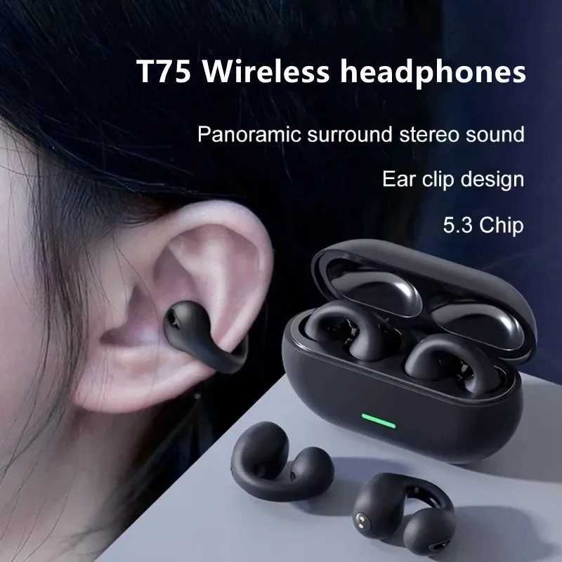 T75 bone conductive wireless earphones sports earphones HiFi sound quality waterproof TWS earphones T250219