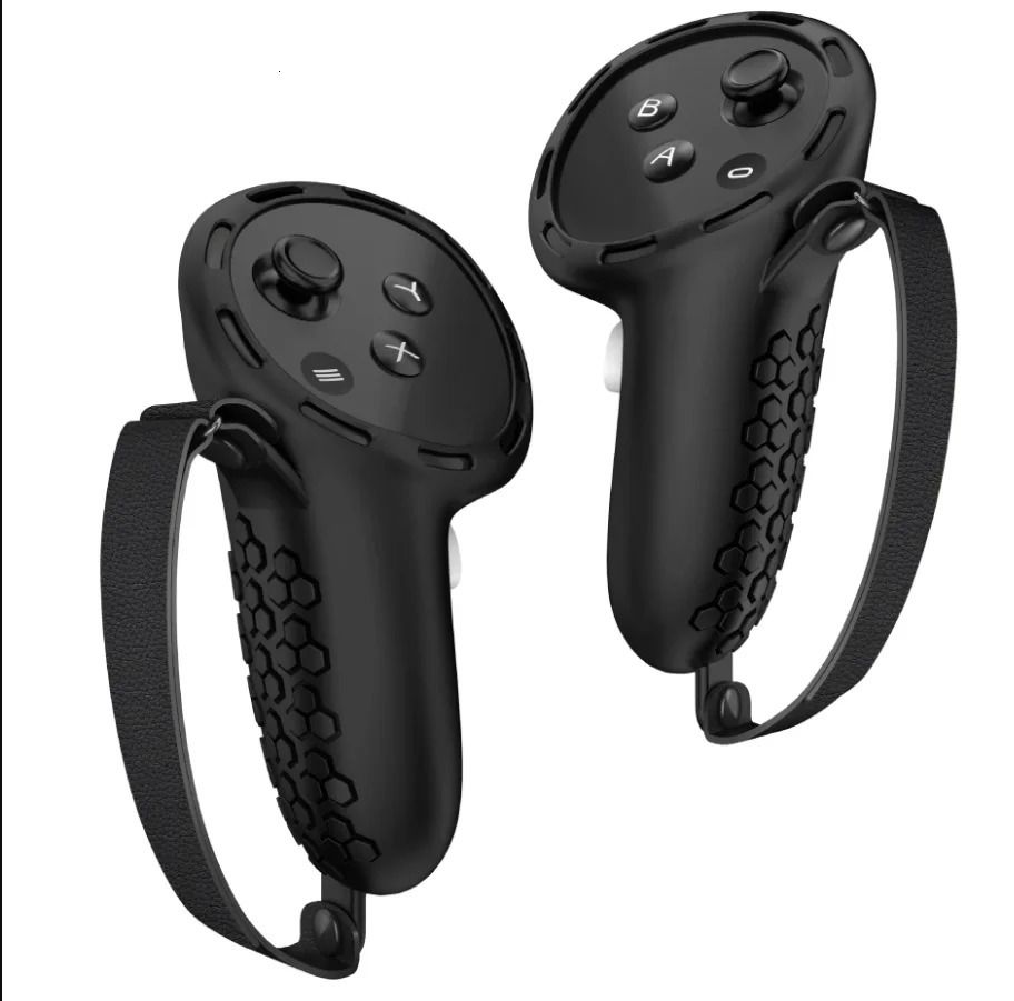 For Meta Quest 3 Silicone Protective Shell 7 IN 1 Set Controller Grip Cover Tempered Glass Film Face Case Lens Cap VR Accessory 240218