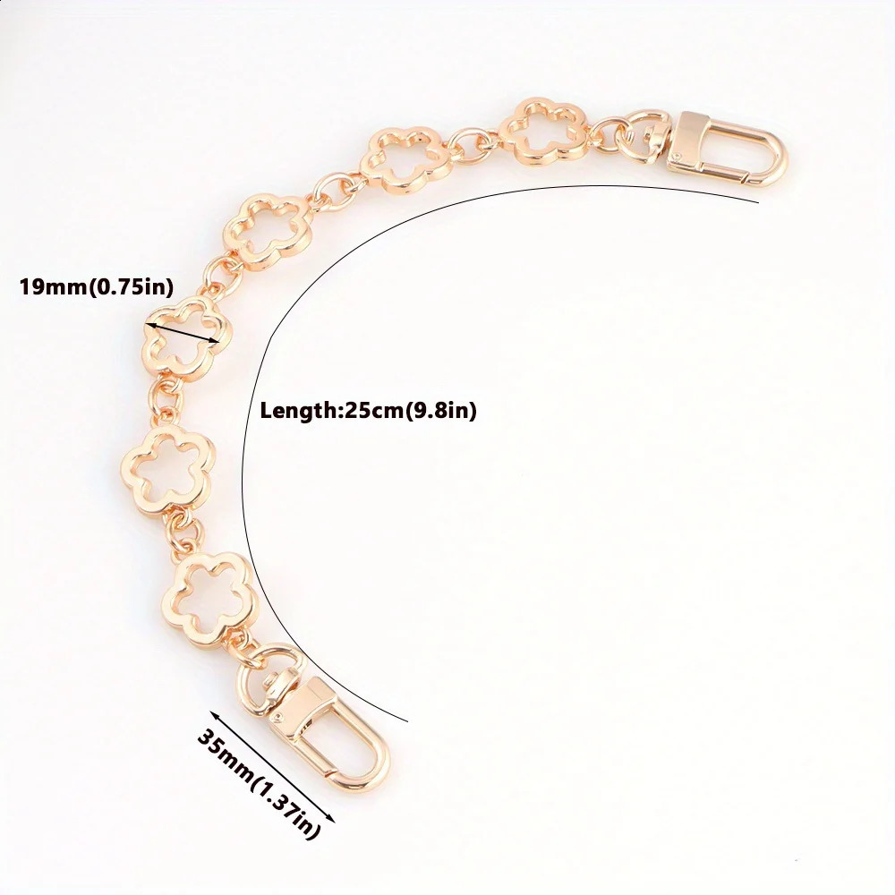 Flower Bag Extender Chain Purse Strap DIY Women Handbag Making Replacement Accessories 250213