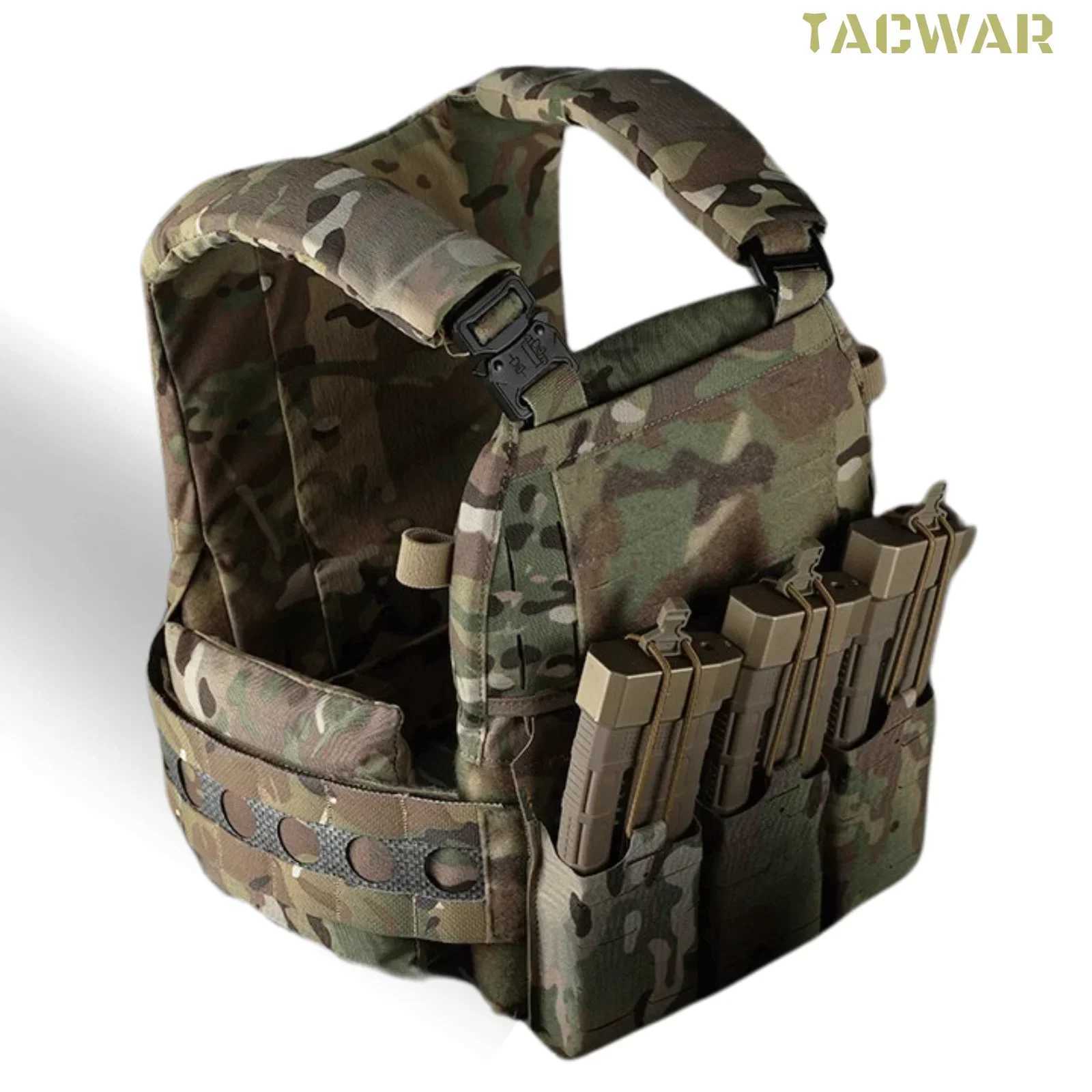 TACWAR FCV5 Plate Carrier Hunting Vest Modular Quick Release Portable Molle Airsoft Training 556 Triple Magazine PouchXJ250219