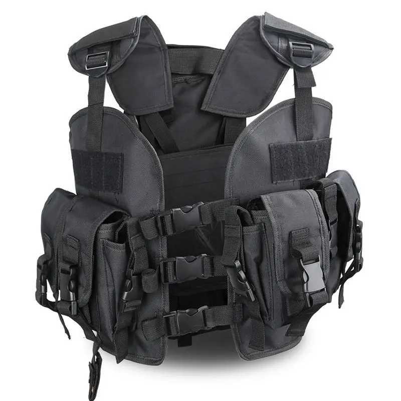 Combat bulletproof vest with water bag multi pocket CS hunting accessories camping and hiking accessoriesXJ250219