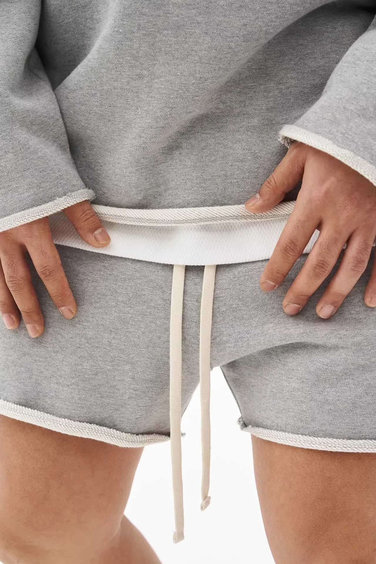 Mens Shorts Casual Short Pants Ripped Cotton Gym Shorts Mens Jogger Workout W250219