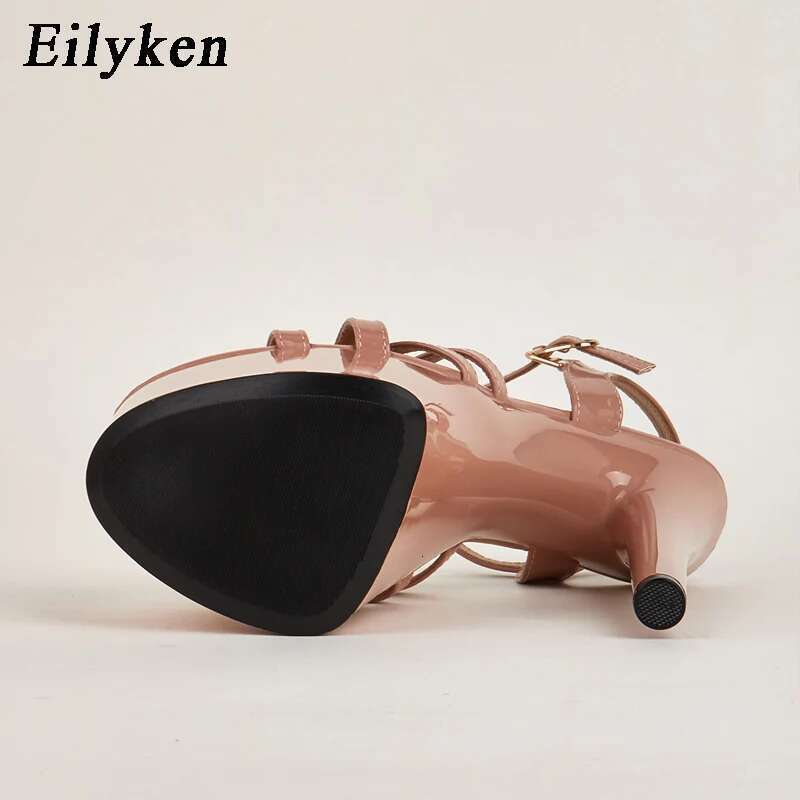 Summer Sexy Narrow Band Women Sandals Extreme High Heels Fashion Peep Toe Party Platform Pumps Stripper Shoes
