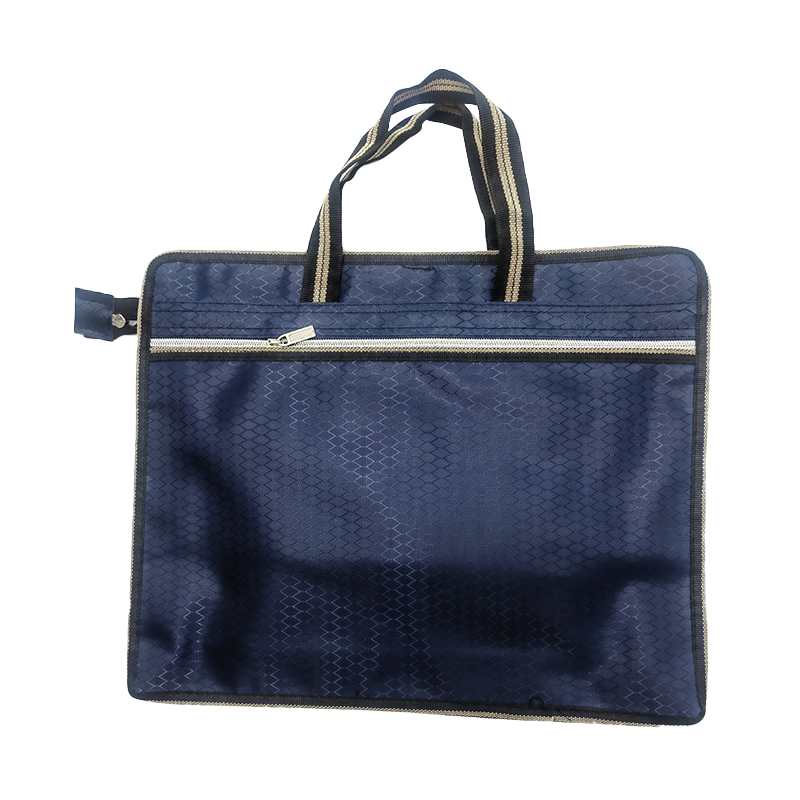 Spot wholesale double-layer Oxford cloth file bag, portable file bag, multifunctional data storage bag