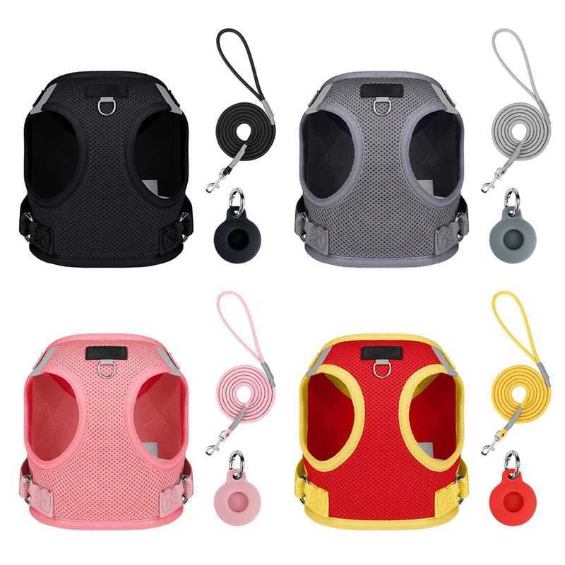Mesh Cloth Dogs Harness With Leash Adjustable Harness Vest Breathable Collars For Small Large DogsXJ250218