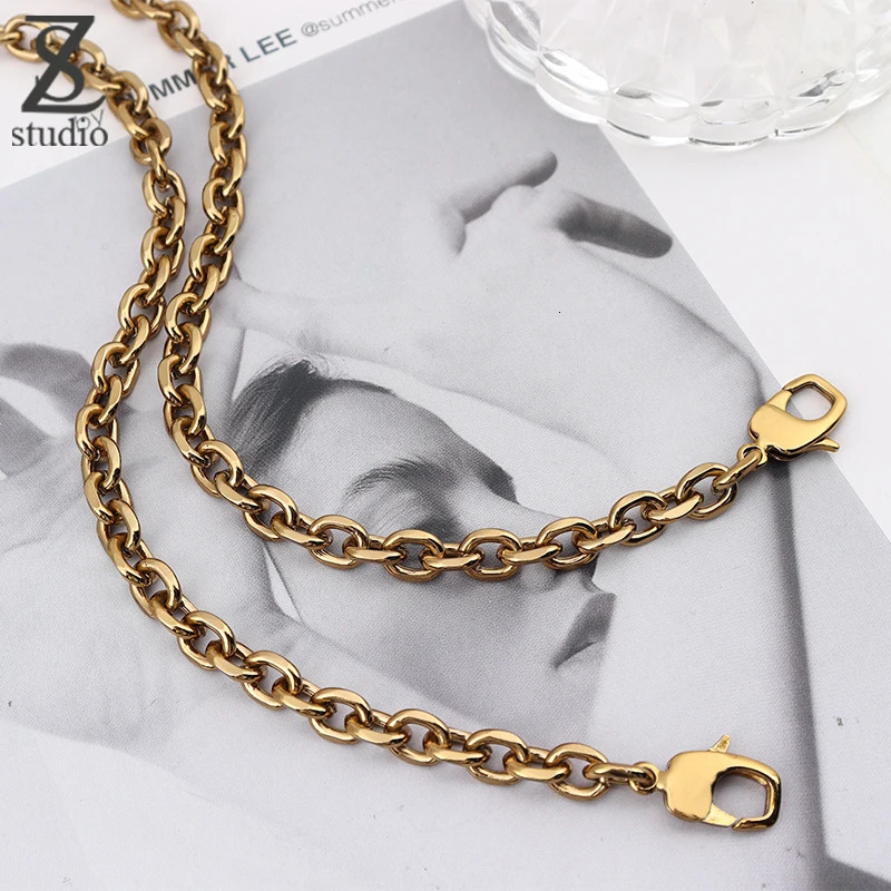 Bag Strap Small Size Original Old Gold O-Shaped Chain Bag Chain Replacement Shoulder Strap 250214